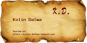 Kolin Dalma névjegykártya